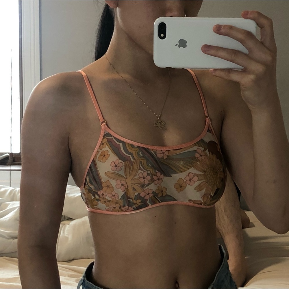 Victoria Secret XS Floral Mesh Bralette